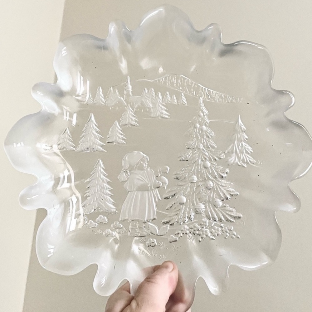💥 VTG Mikasa Christmas Story Glass Dish